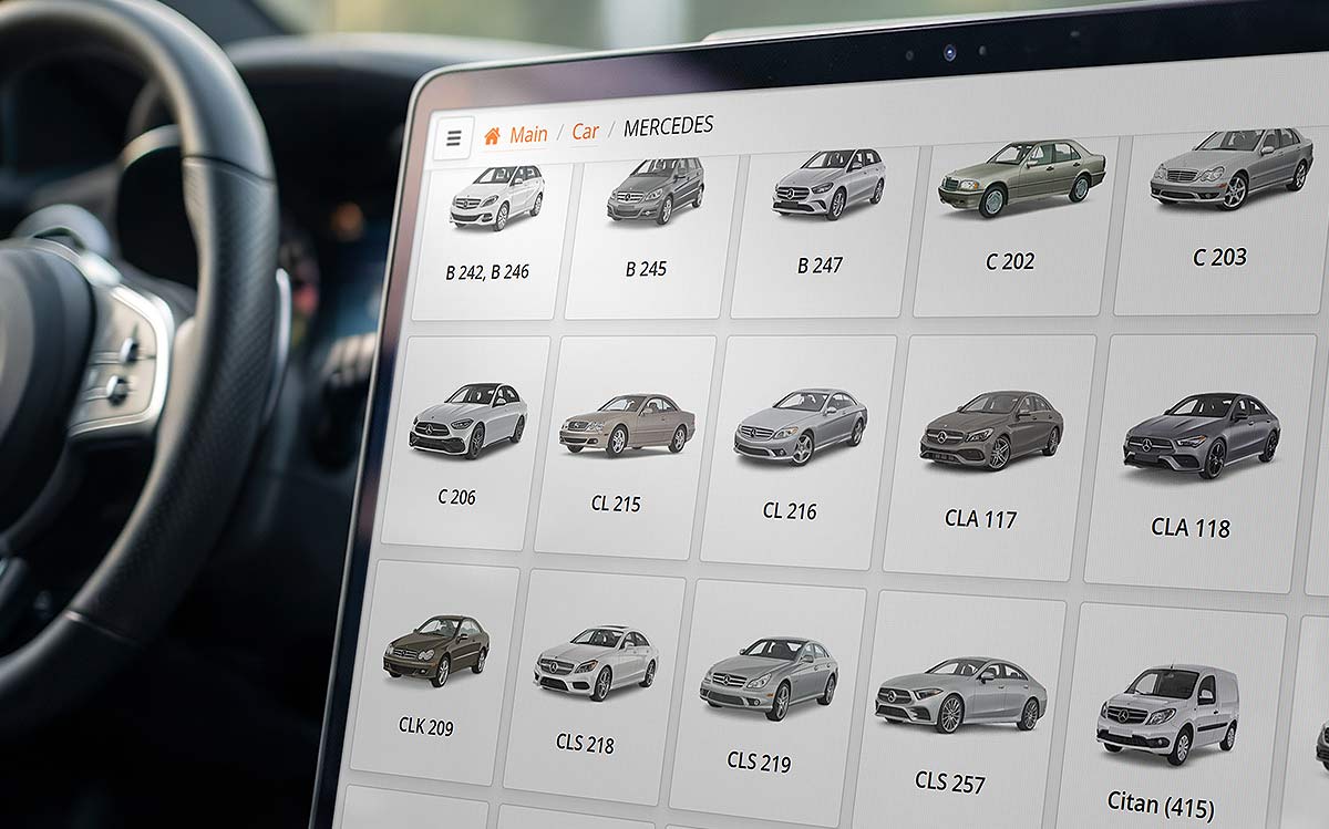 Selecting a make in ScanDoc
